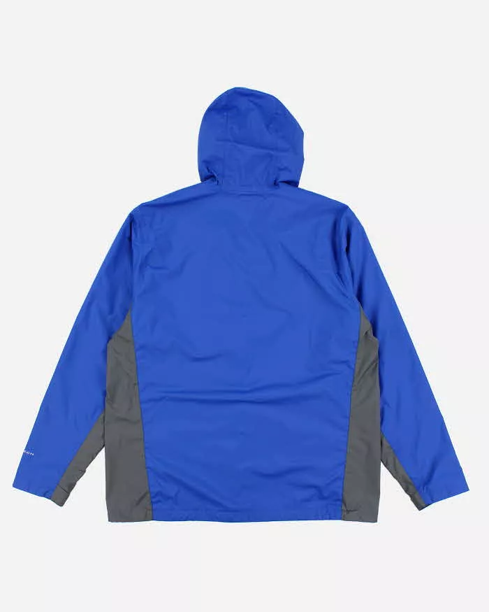 Columbia Blue Hooded Windbreaker - L