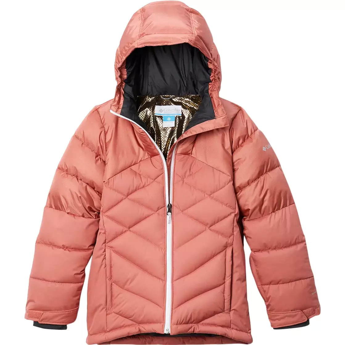 Columbia Dark Coral Winter Powder II Quilted Jacket