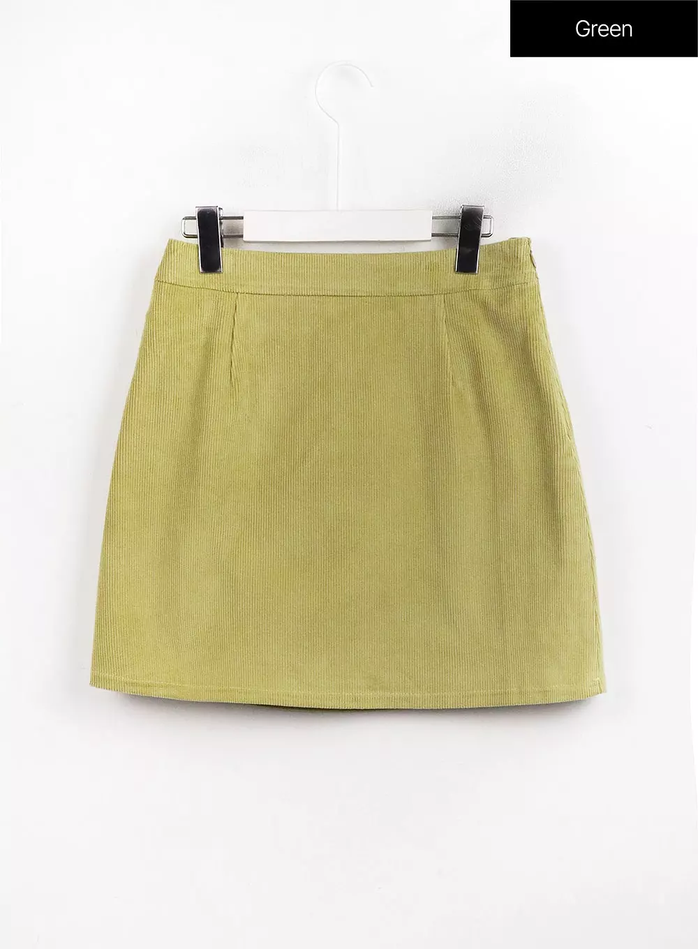 Corduroy Zipper Mini Skirt OJ423