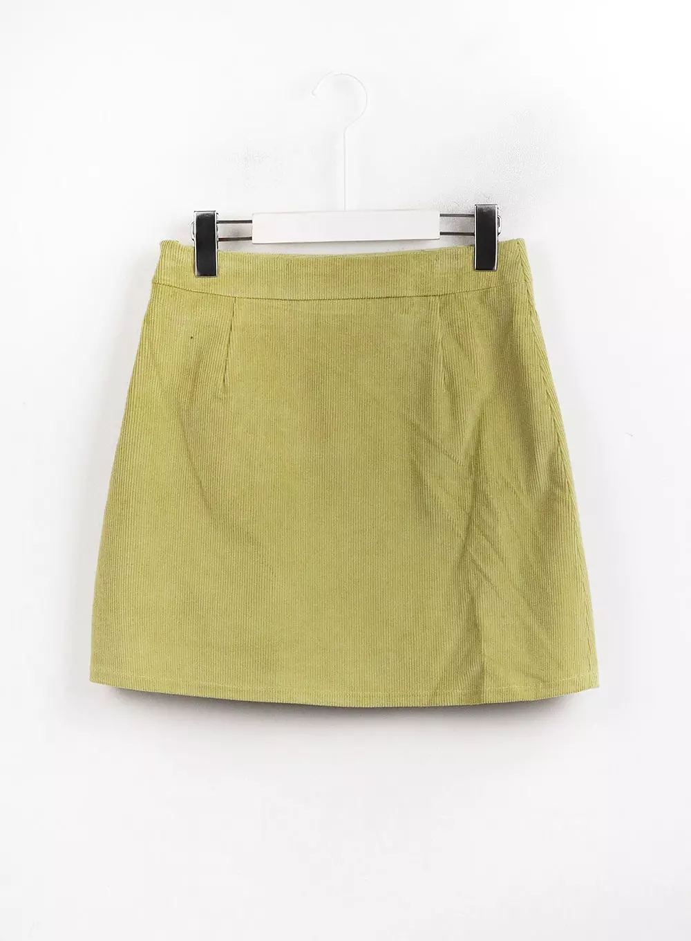 Corduroy Zipper Mini Skirt OJ423