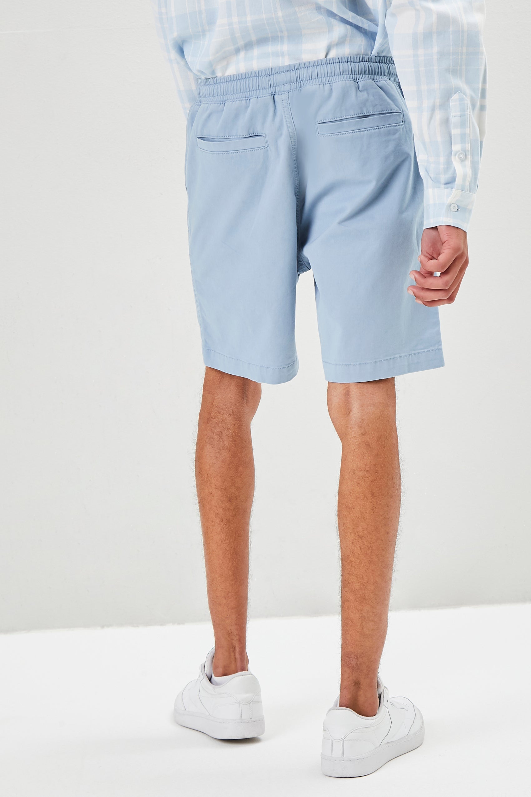 Cotton-Blend Drawstring Shorts