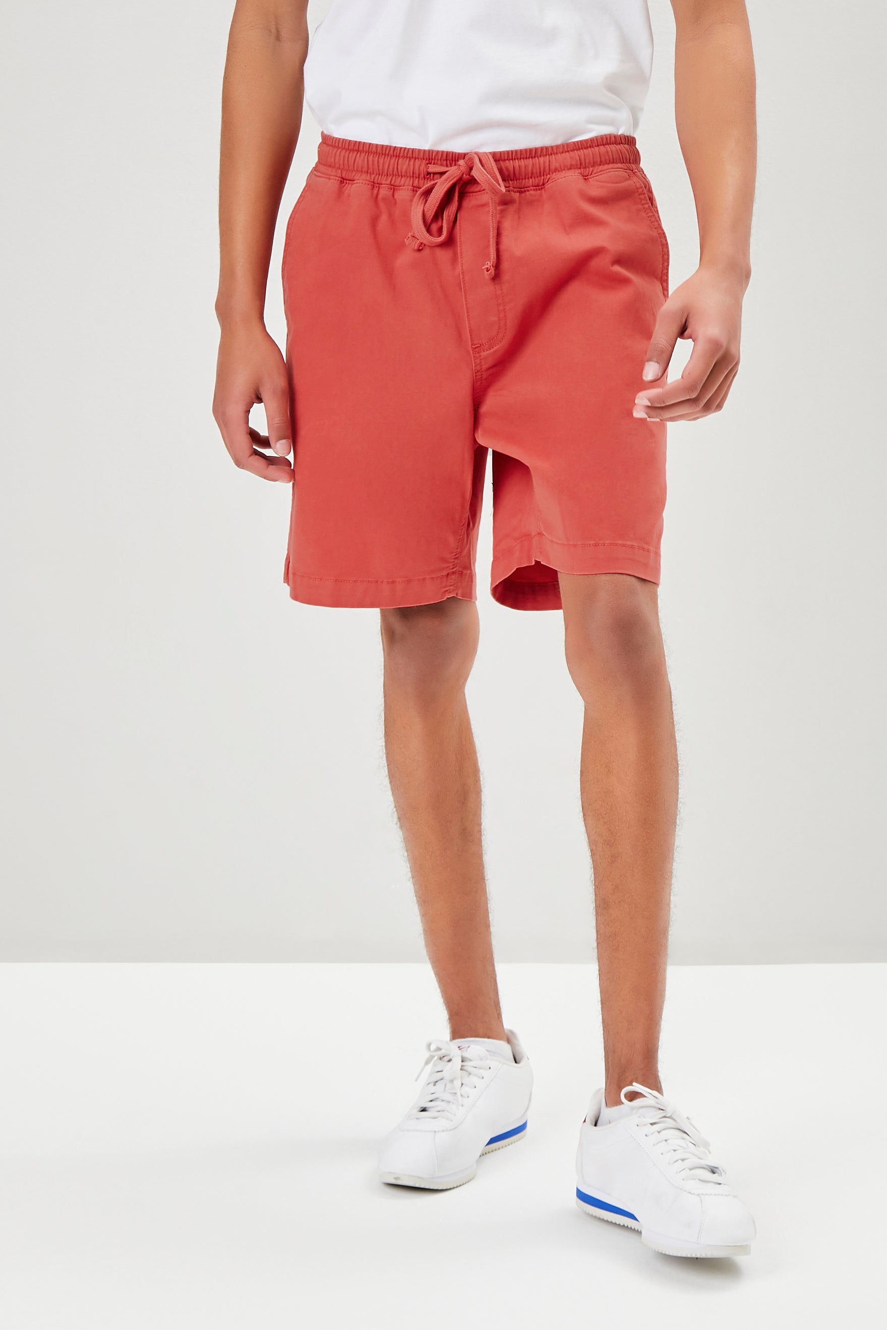 Cotton-Blend Drawstring Shorts