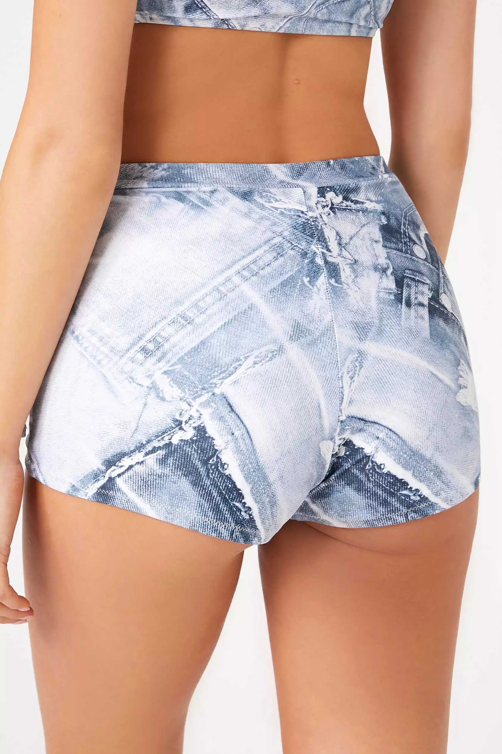 Denim Swim Skort