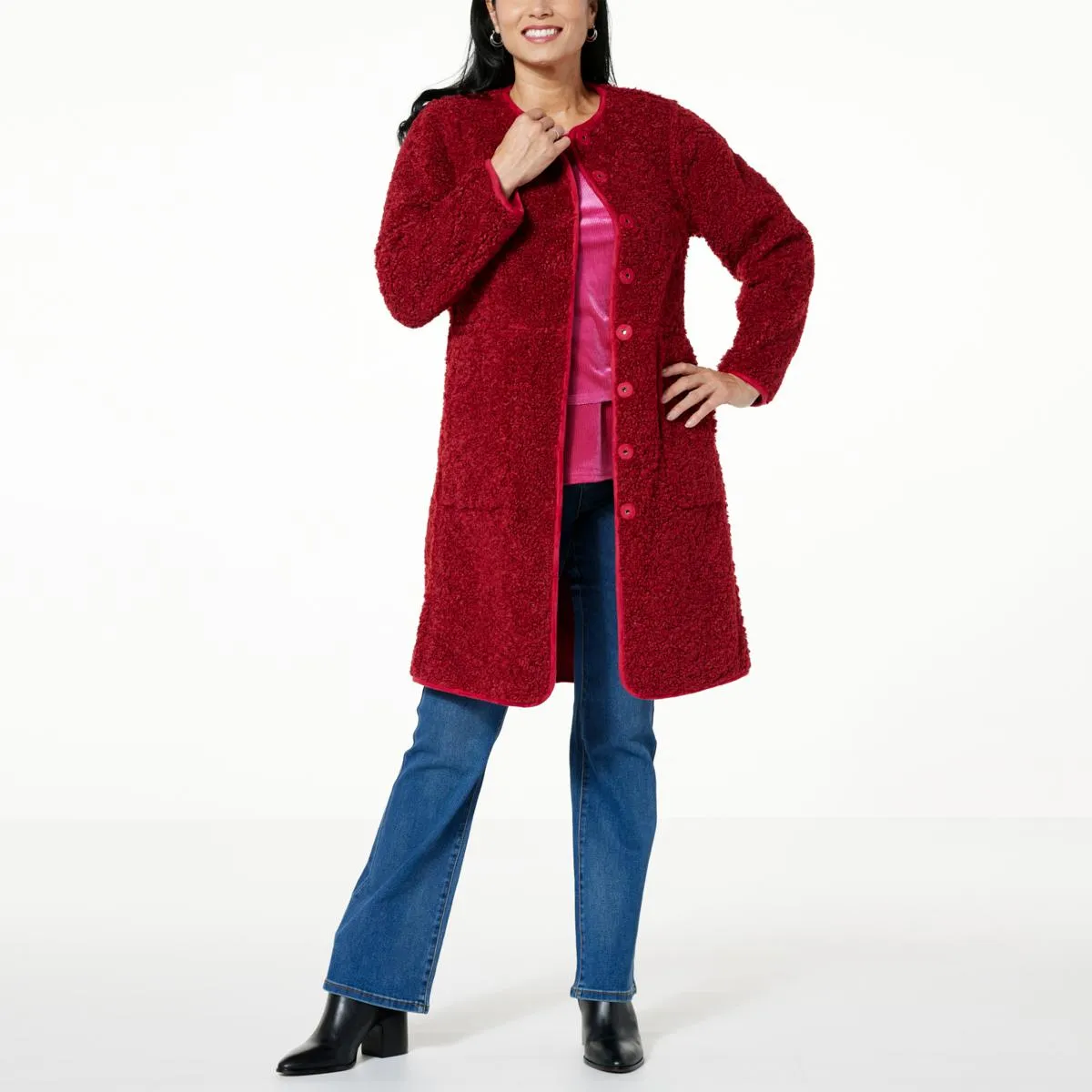      DG2 by Diane Gilman Reversible Car Coat     