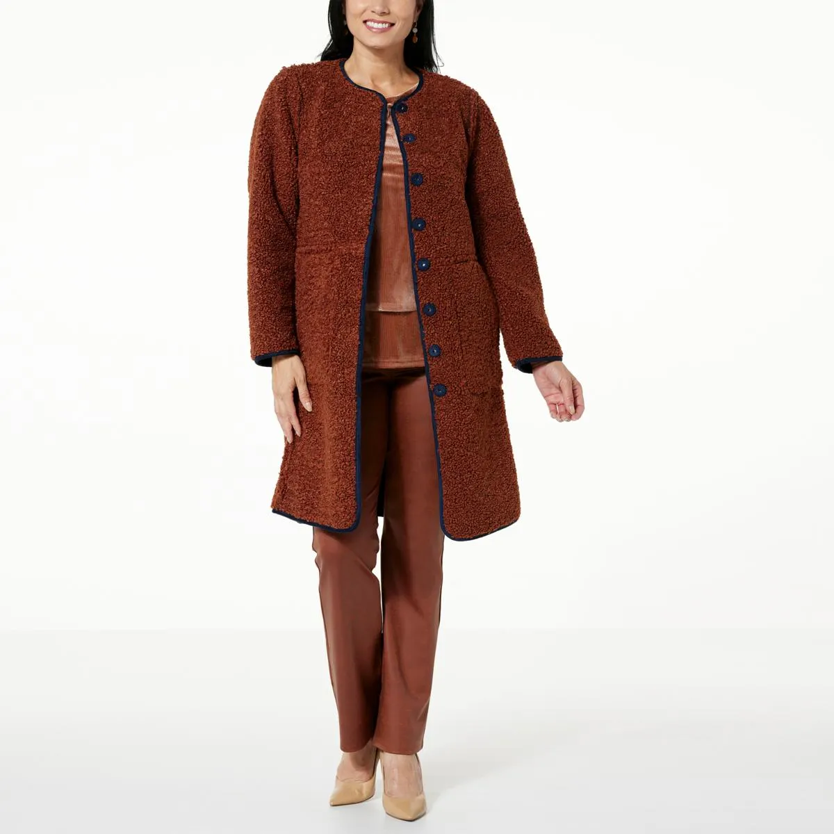      DG2 by Diane Gilman Reversible Car Coat     