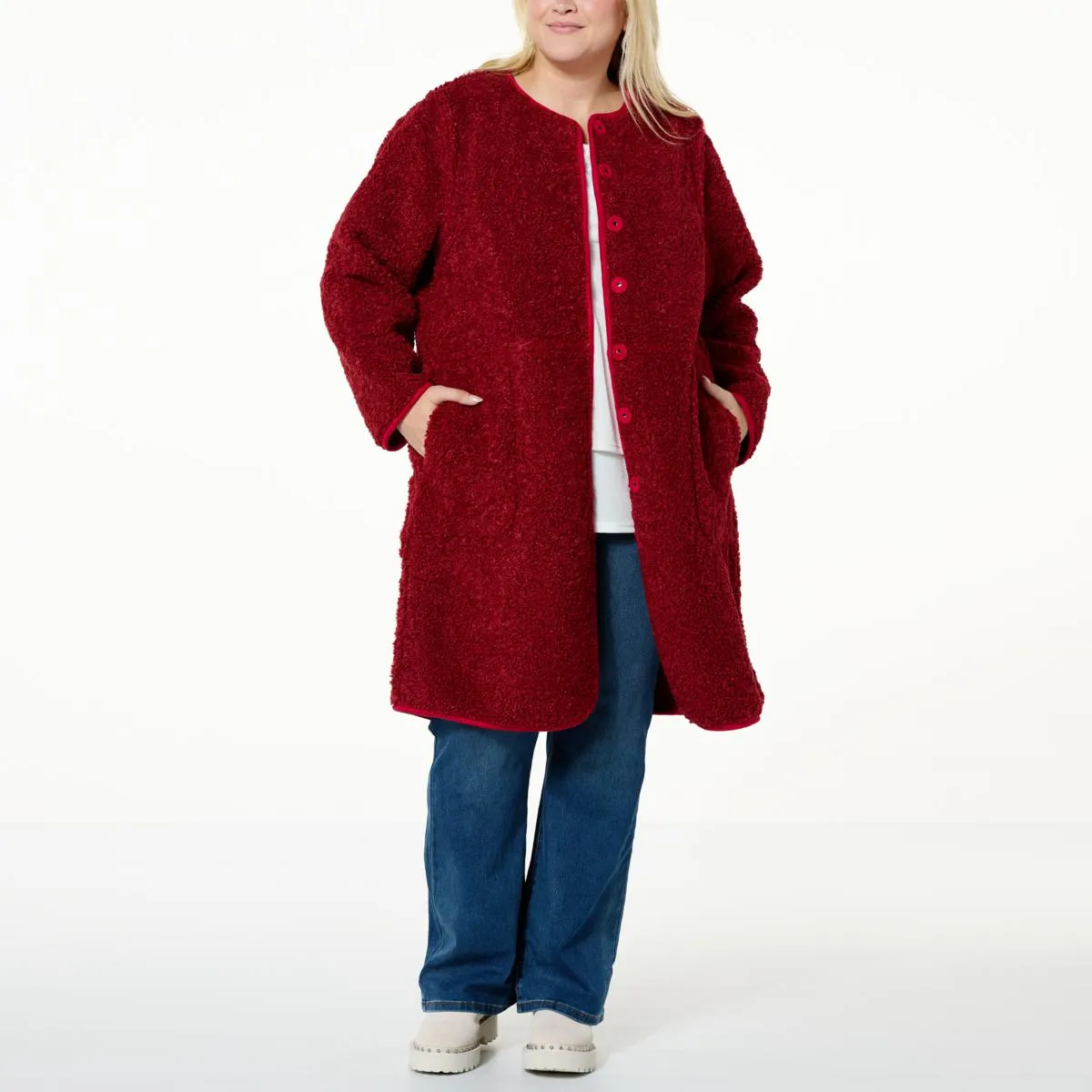      DG2 by Diane Gilman Reversible Car Coat     