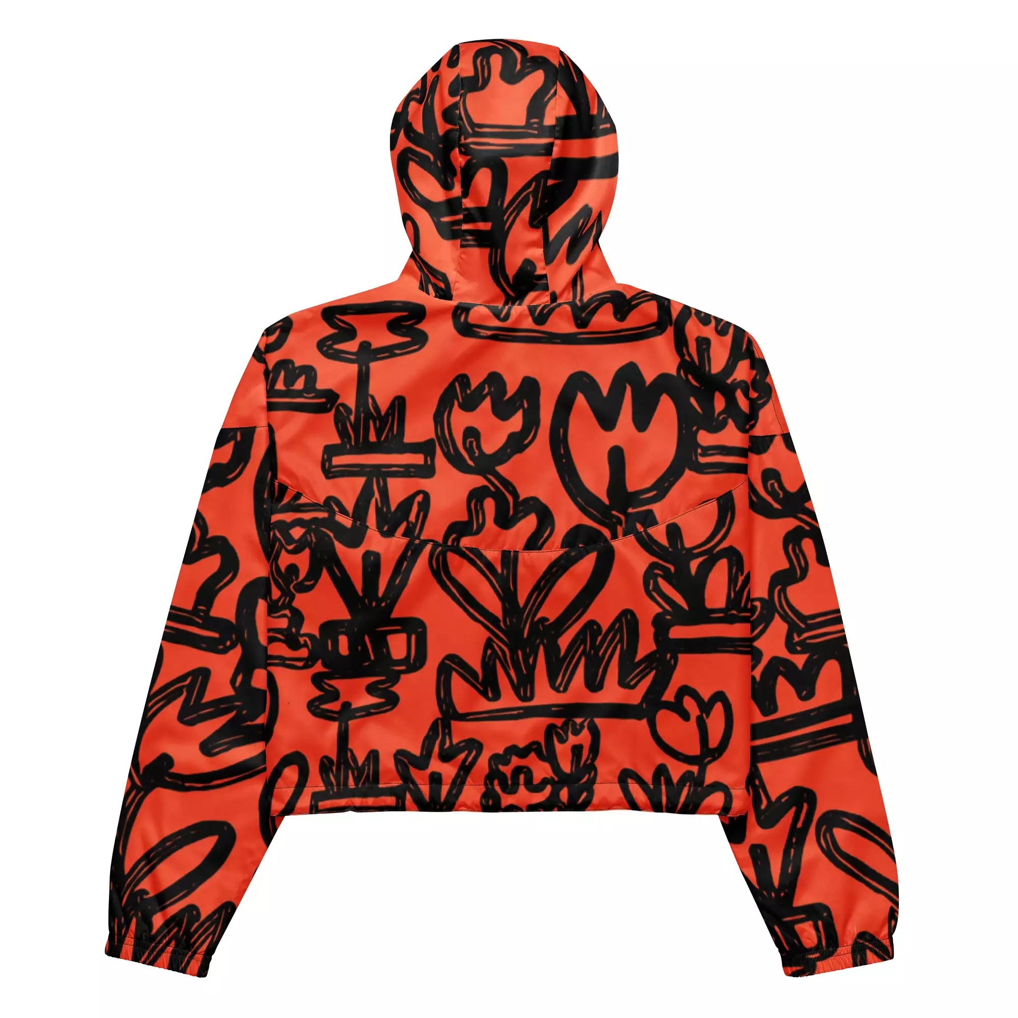 Doodle cropped windbreaker