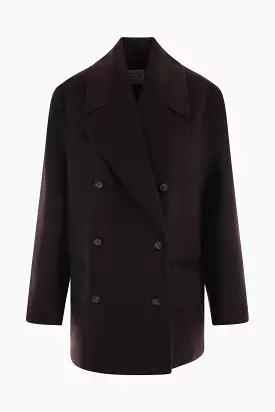 double-breasted wool peacoat