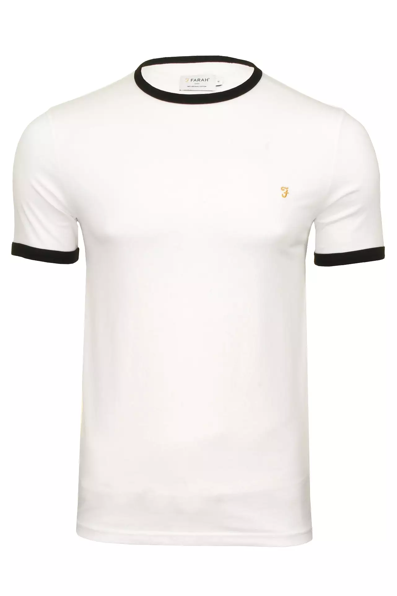 Farah Mens 'Groves Ringer' Crew Neck T-Shirt. Short Sleeved.