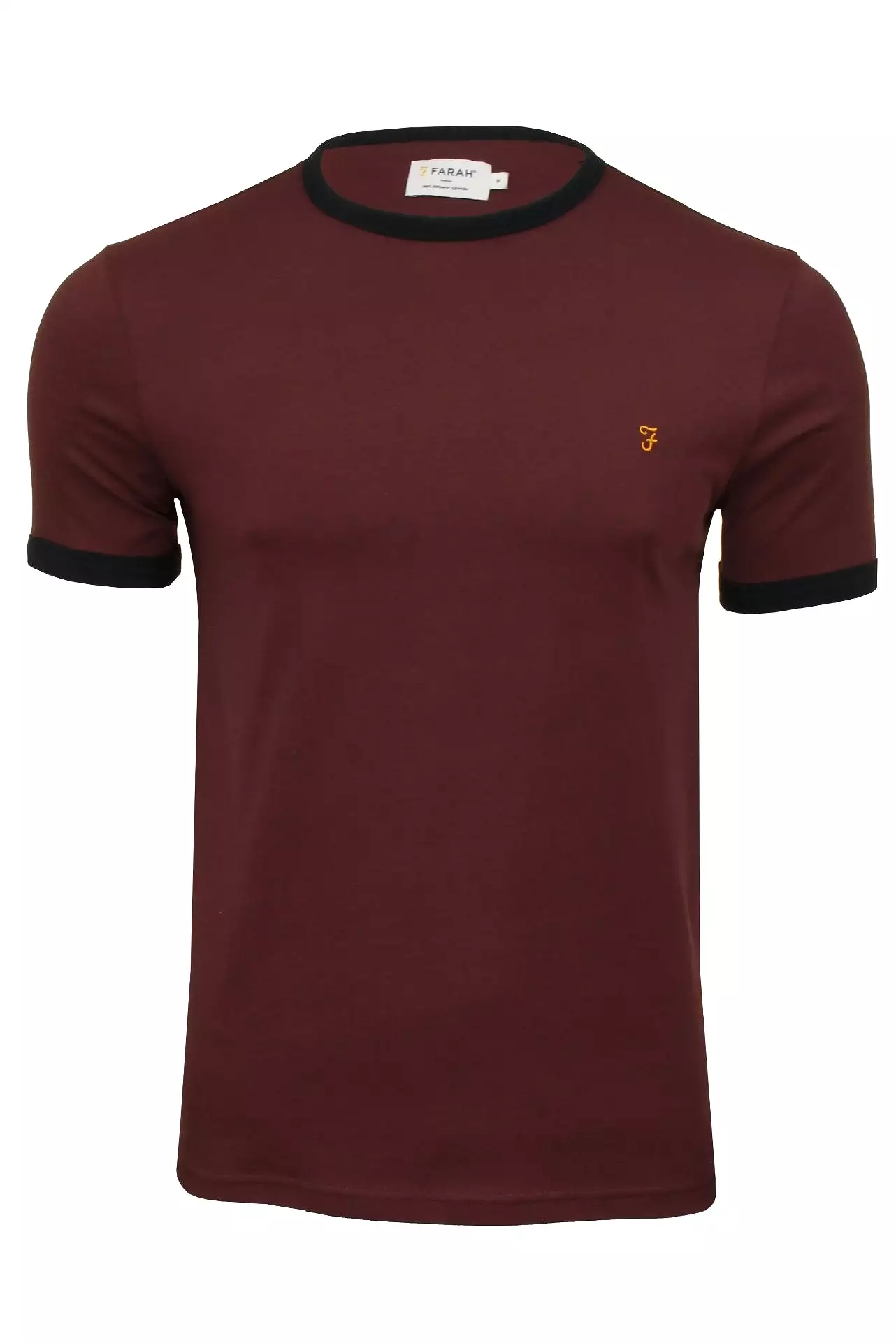 Farah Mens 'Groves Ringer' Crew Neck T-Shirt. Short Sleeved.