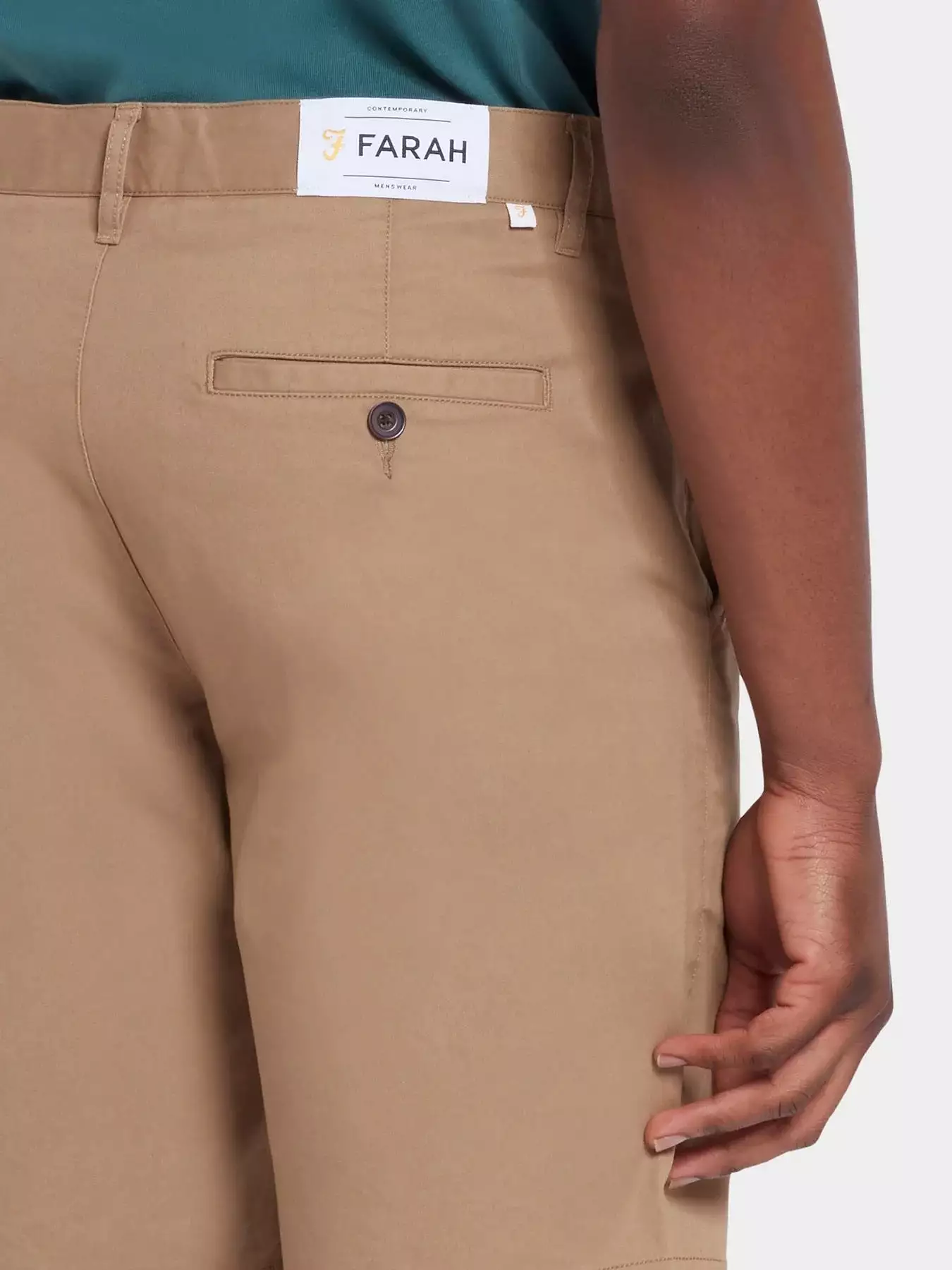 Farah Mens Hawk Chino Twill Short