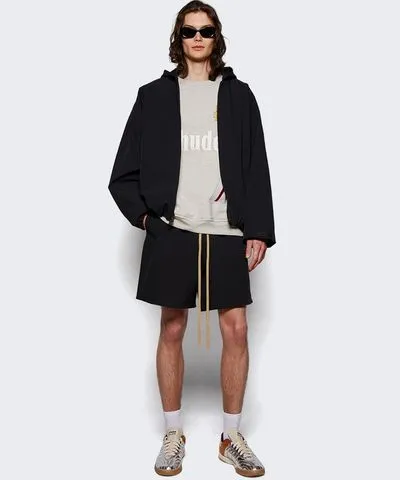 Fear of God Bonded Hooded Bomber Jacket Black