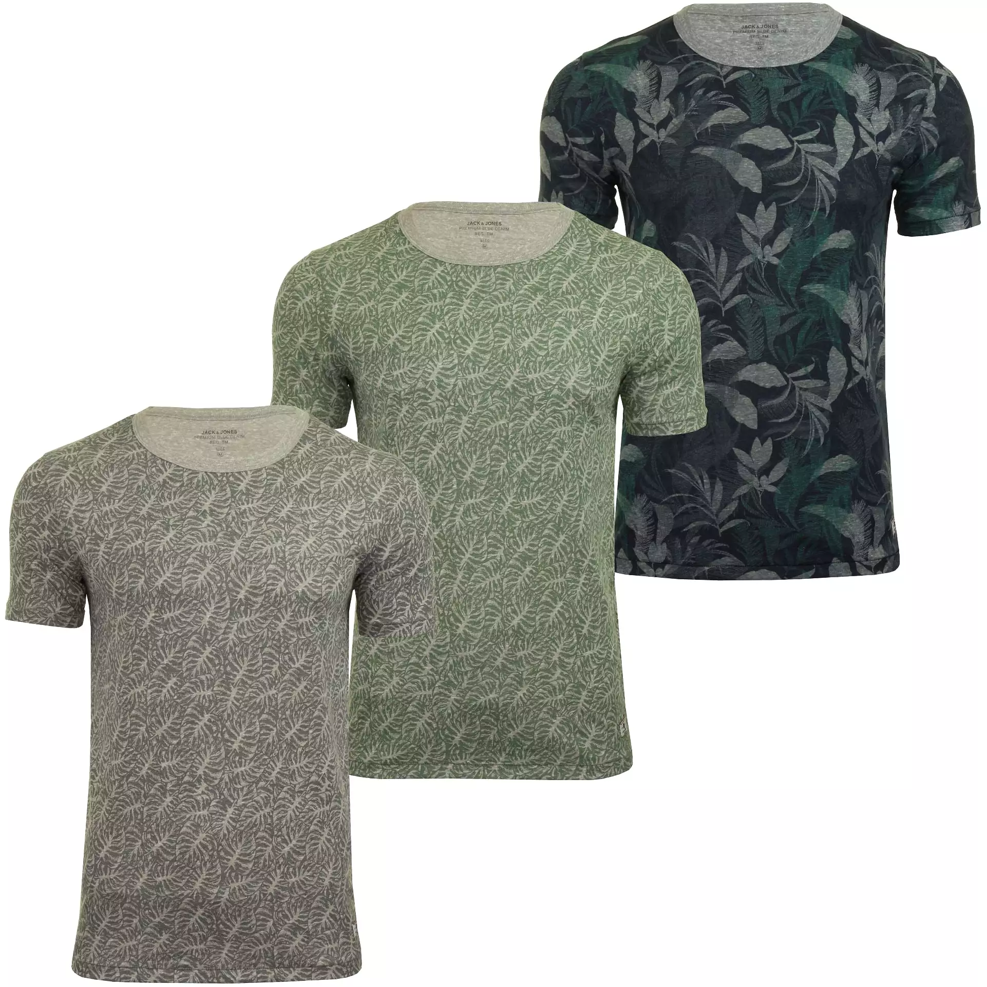 Jack & Jones Mens Crew Neck T-Shirt 'JPRRON' - Short Sleeved