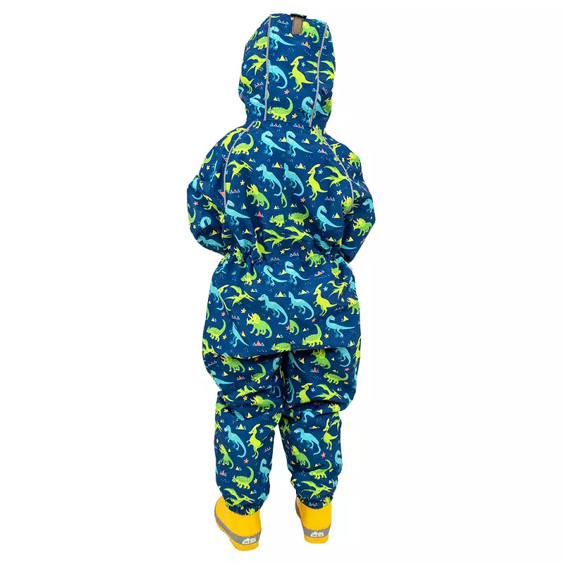 Jan & Jul Dinoland Cozy-Dry Fleece Lined Rain Play Suit