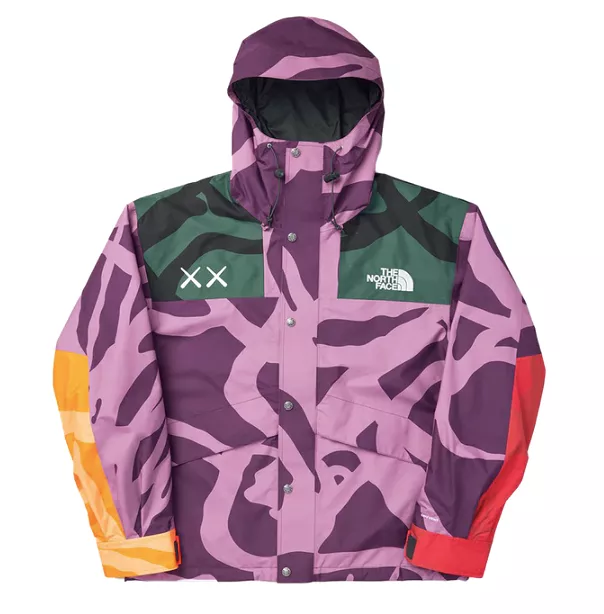 KAWS x The North Face Mountain Parka Jacket Purple/Green