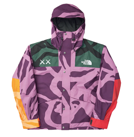 KAWS x The North Face Mountain Parka Jacket Purple/Green