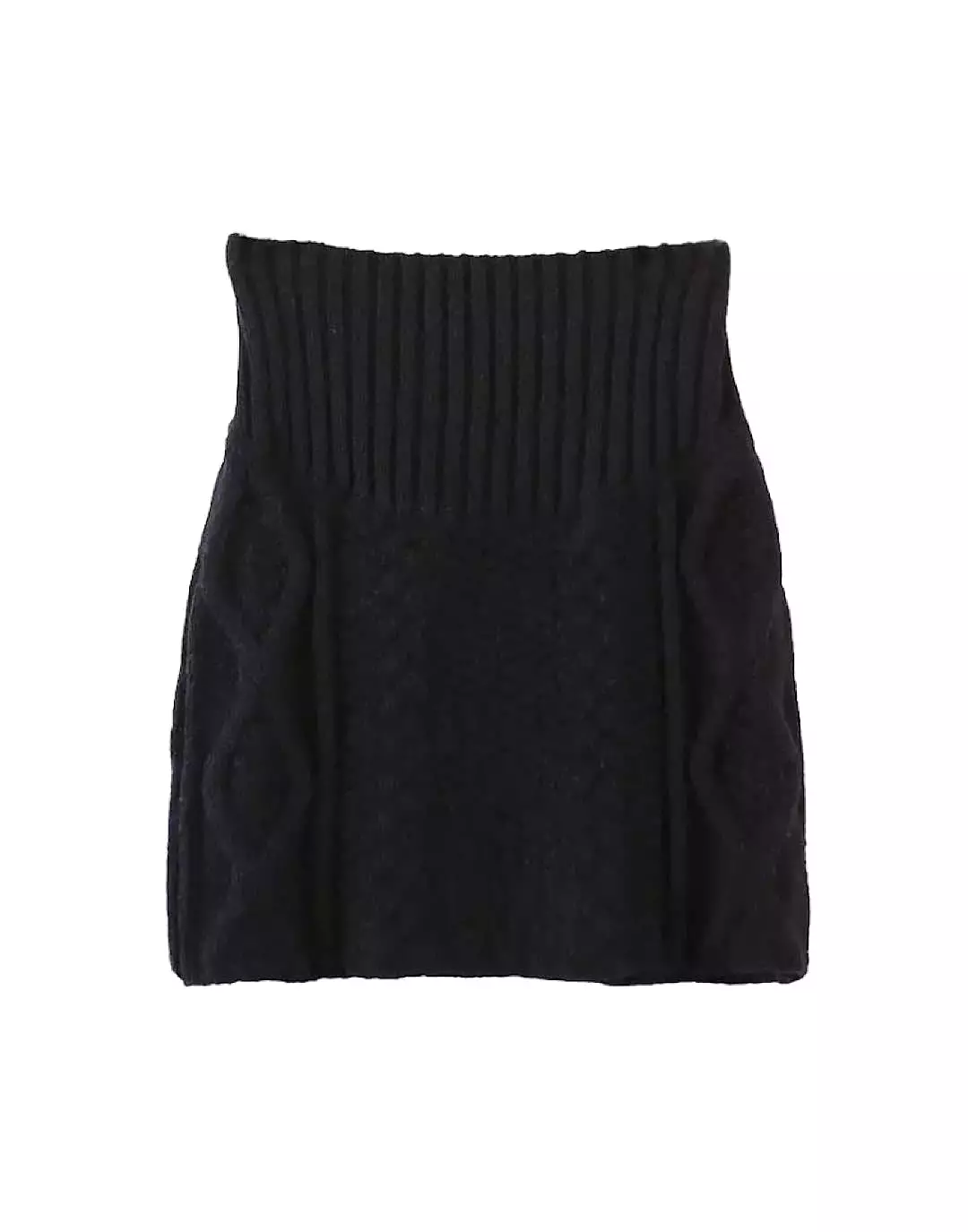 Knitted High Waisted Mini Skirt