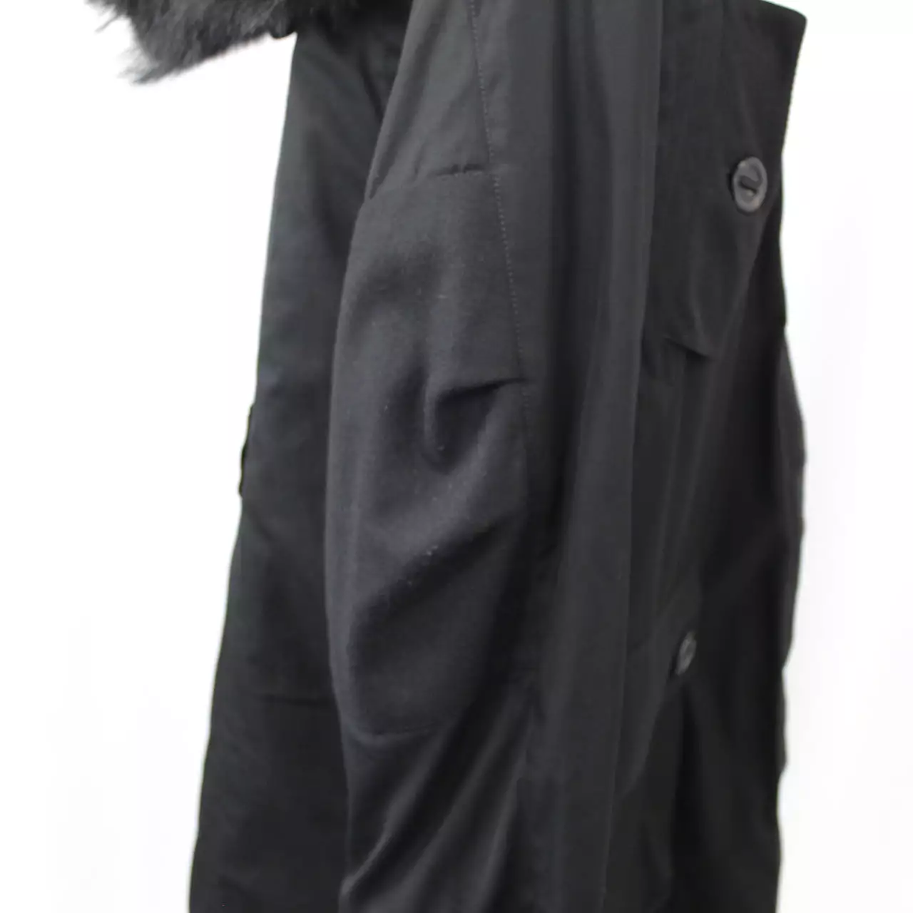 Louis Vuitton Black Oversized Cotton Parka Coat XS/S/M/L