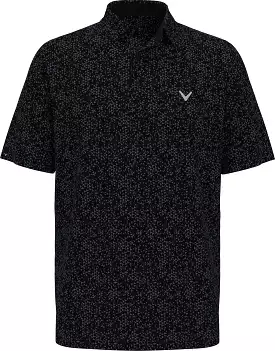 Mens Chevron Print Golf Polo