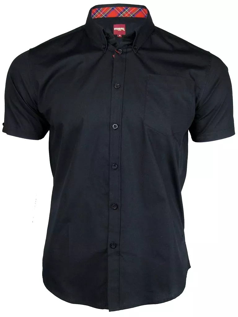 Mens Merc London 'BAXTER' Short Sleeved Shirt