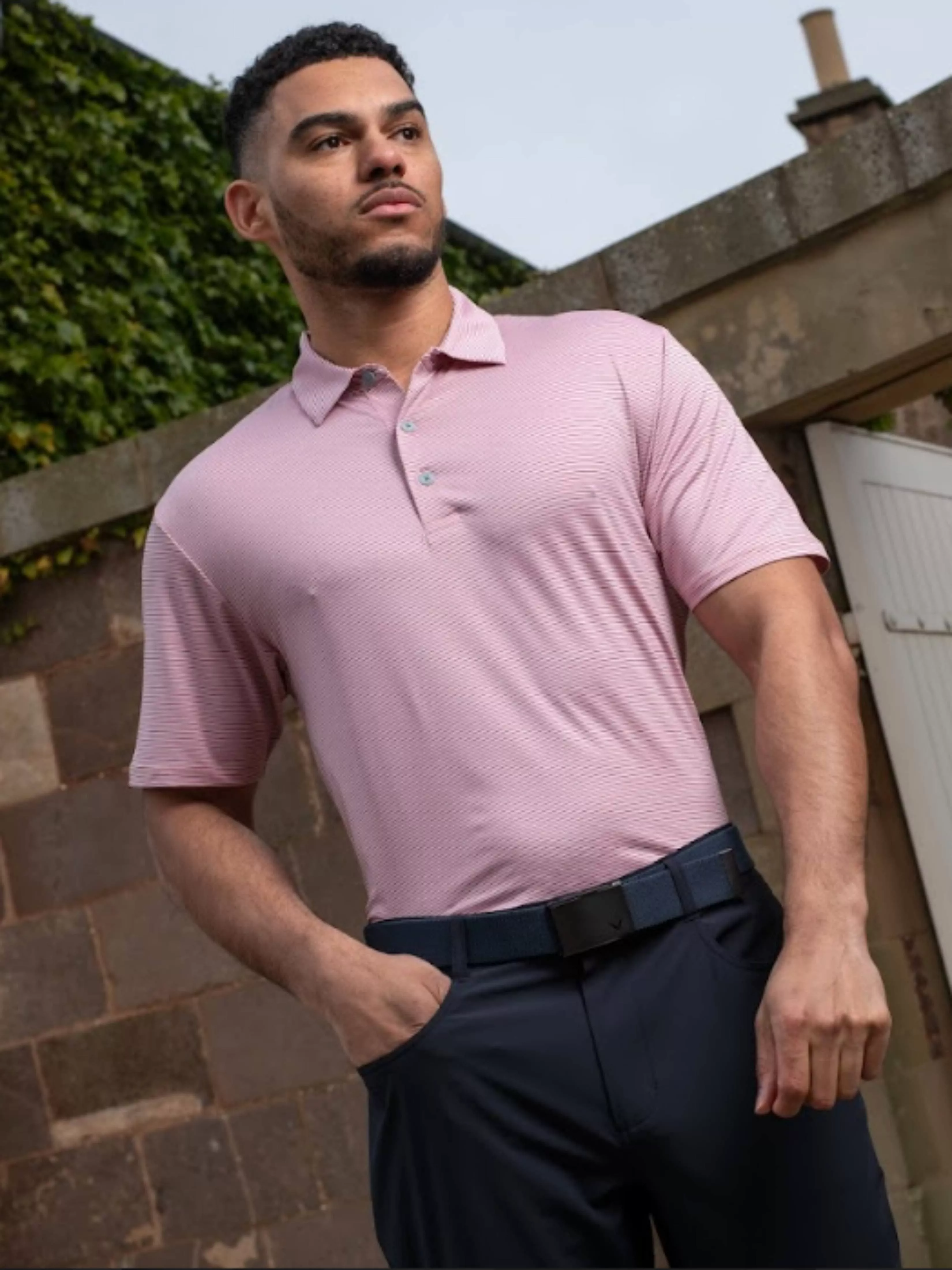 Mens Premium Fineline Soft Touch Golf Polo