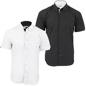 Mens Short Sleeved Shirt by Xact Clothing Mini Polka Dot