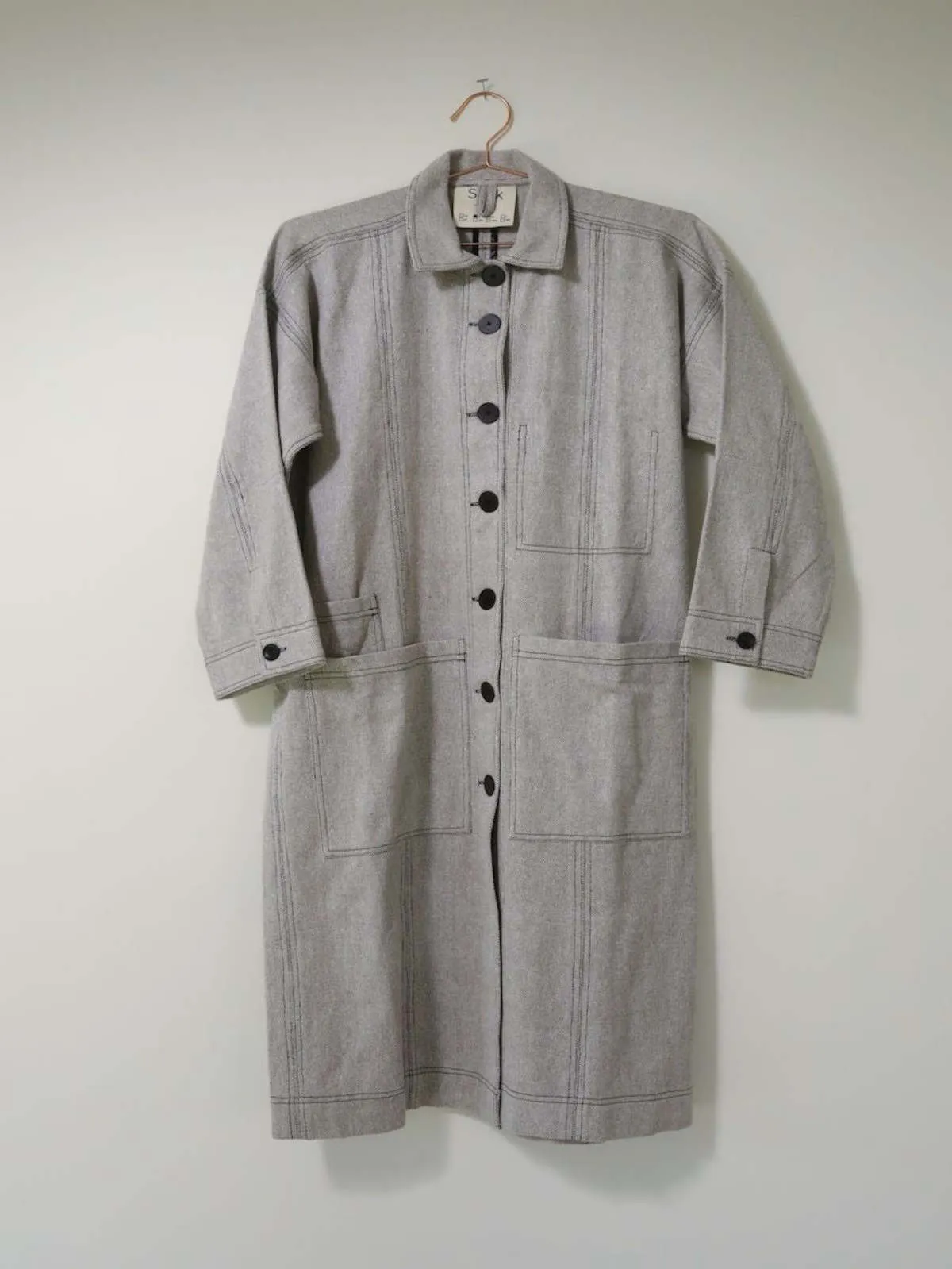 Monty Twill Coat - Gray