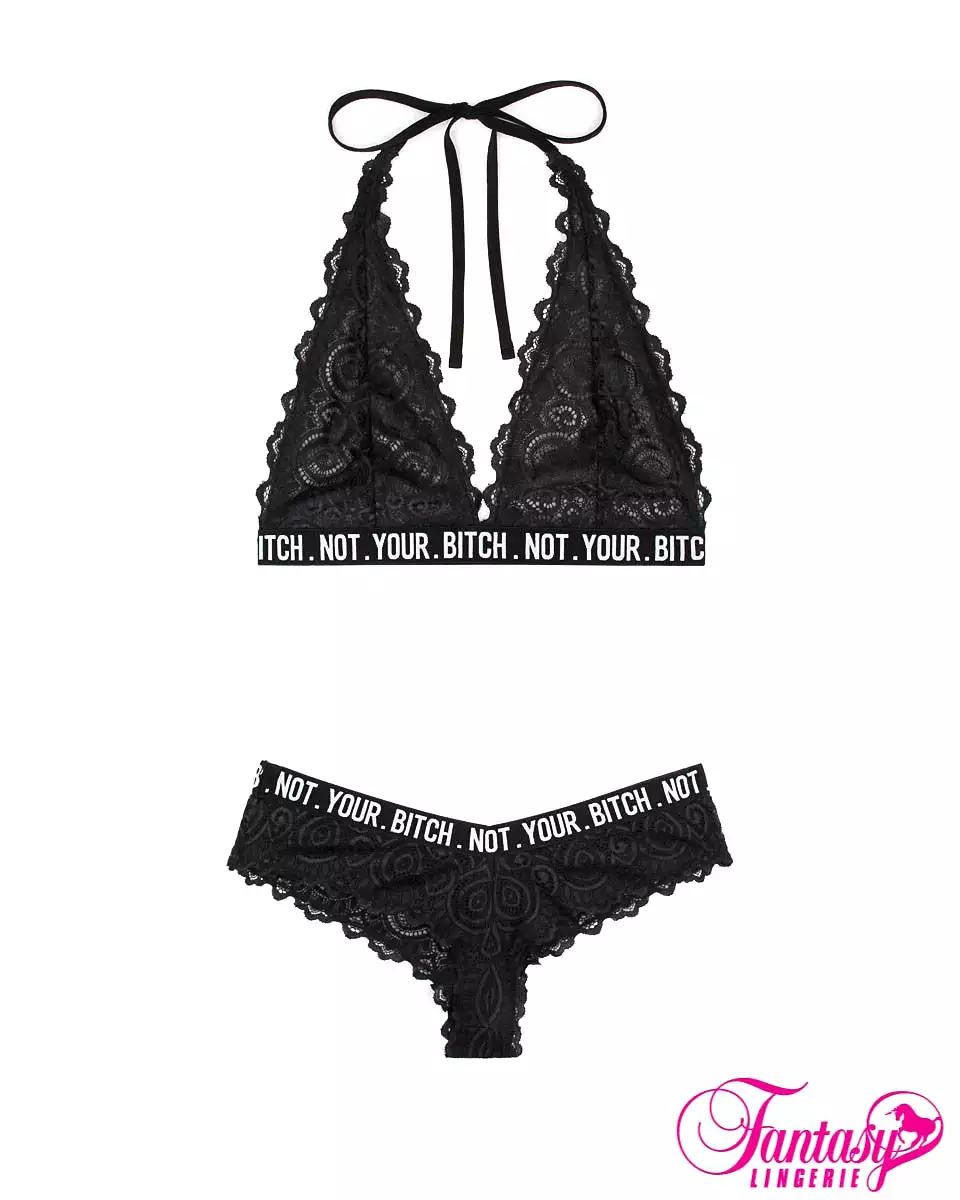 Not Your Bitch Bralette & Panty