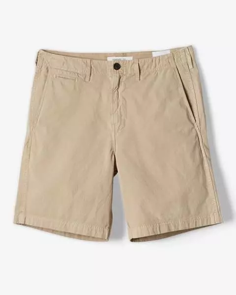 PIMA COTTON CHINO SHORT - KHAKI