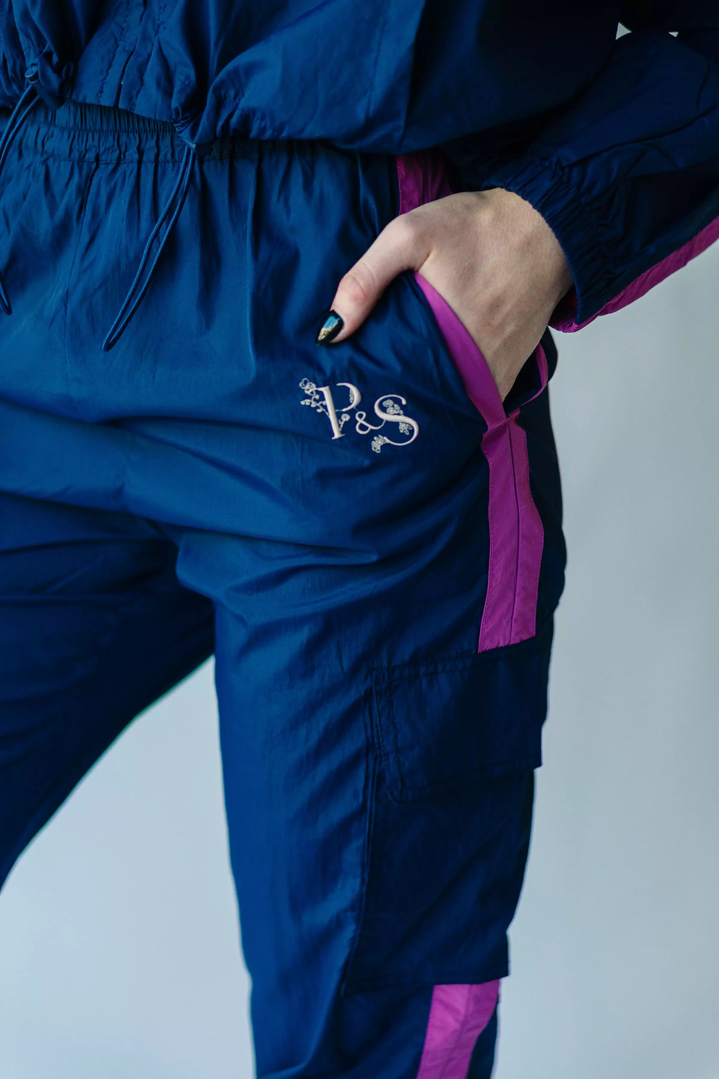 Piper & Scoot: The Lipa Windbreaker Pants in Navy