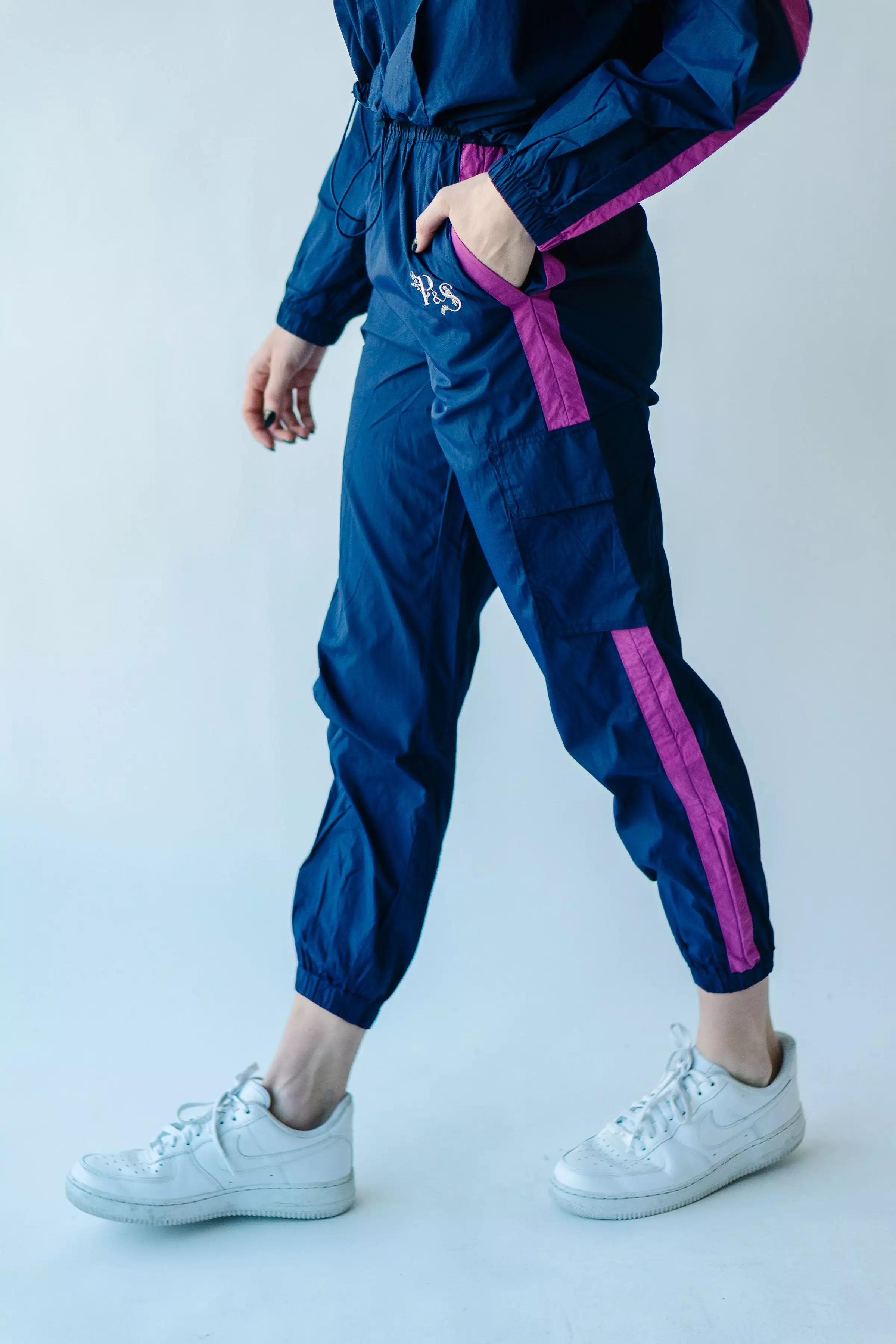 Piper & Scoot: The Lipa Windbreaker Pants in Navy