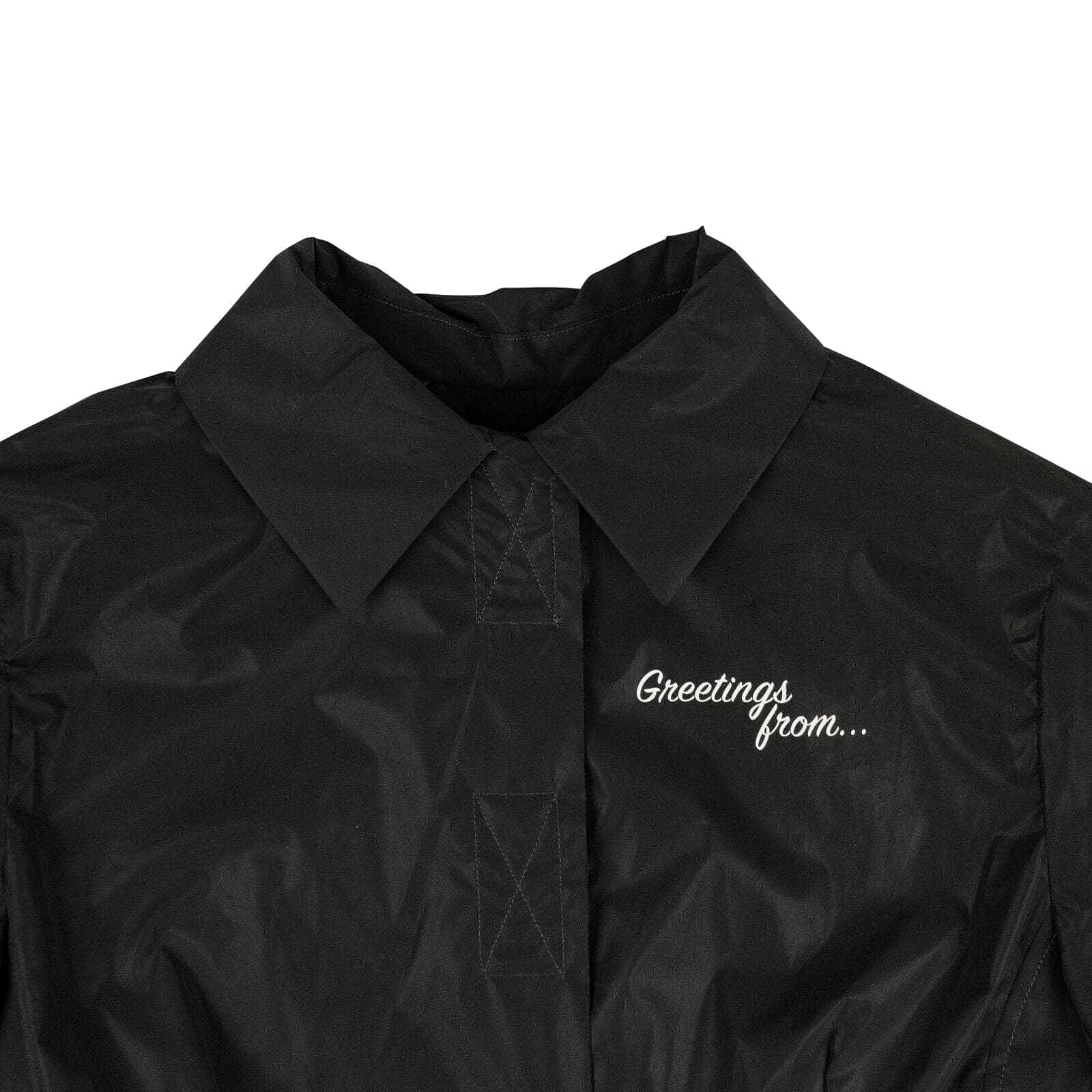 'Recovery' Windbreaker Coat - Black