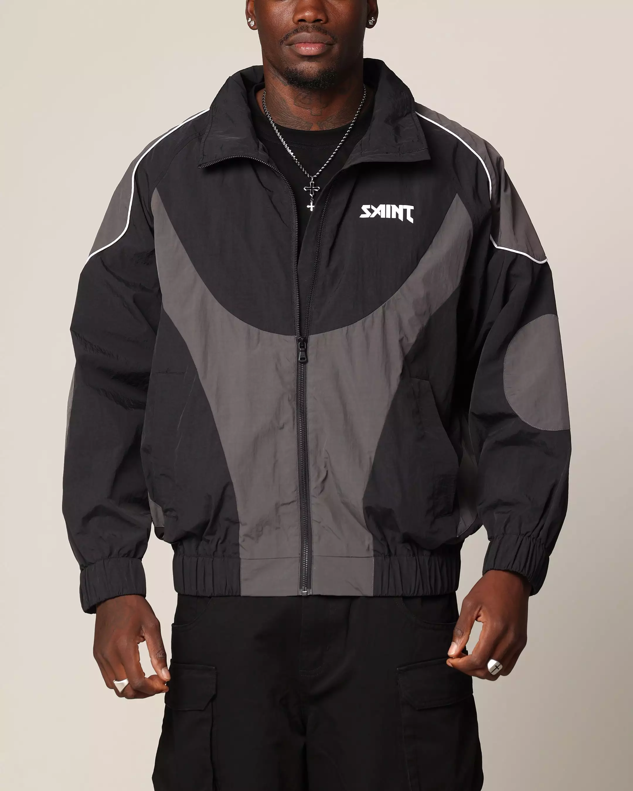 Saint Morta Rage Windbreaker Black/Grey