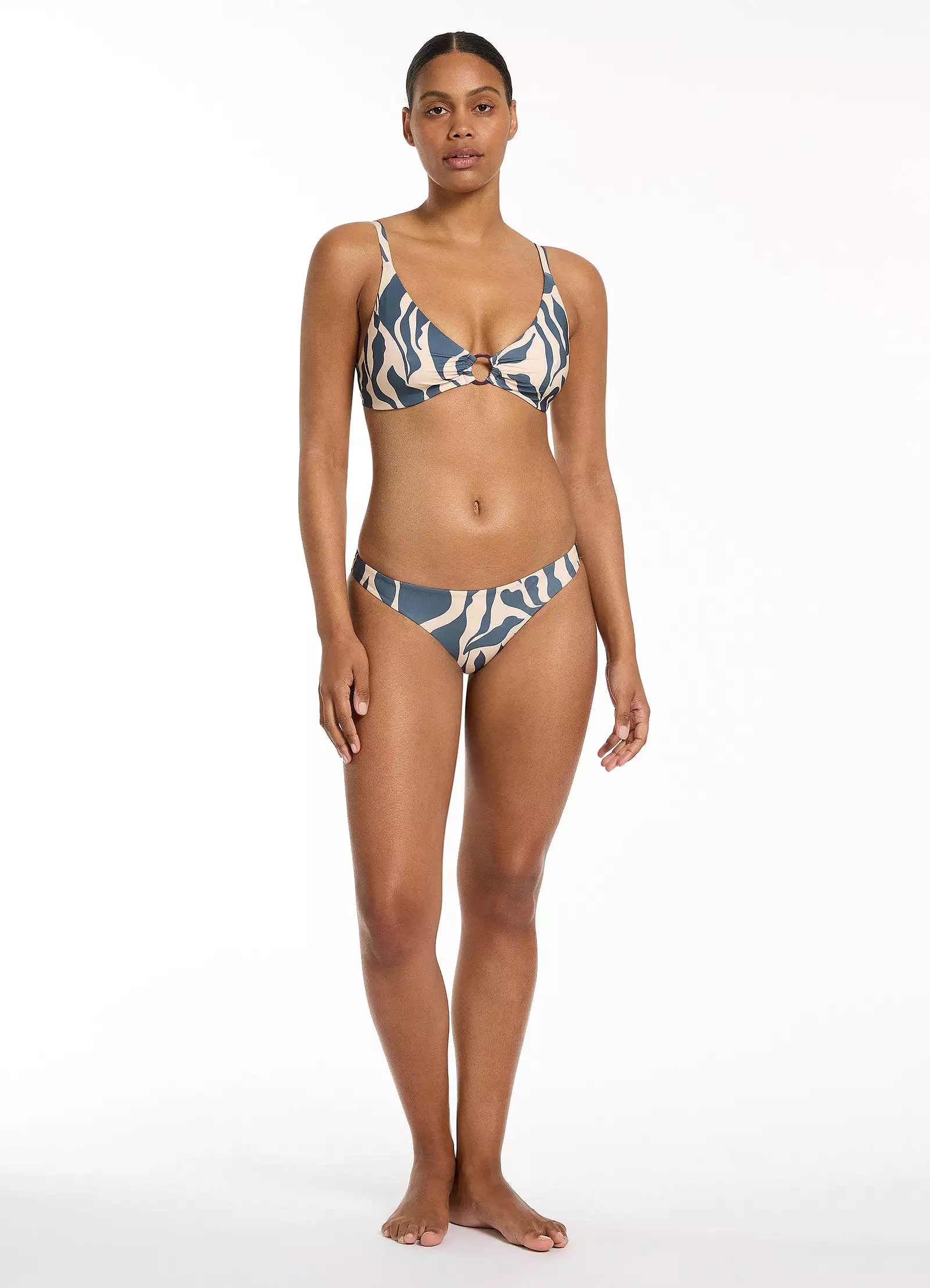 Sereno Hipster Bikini Bottom - Steel Blue