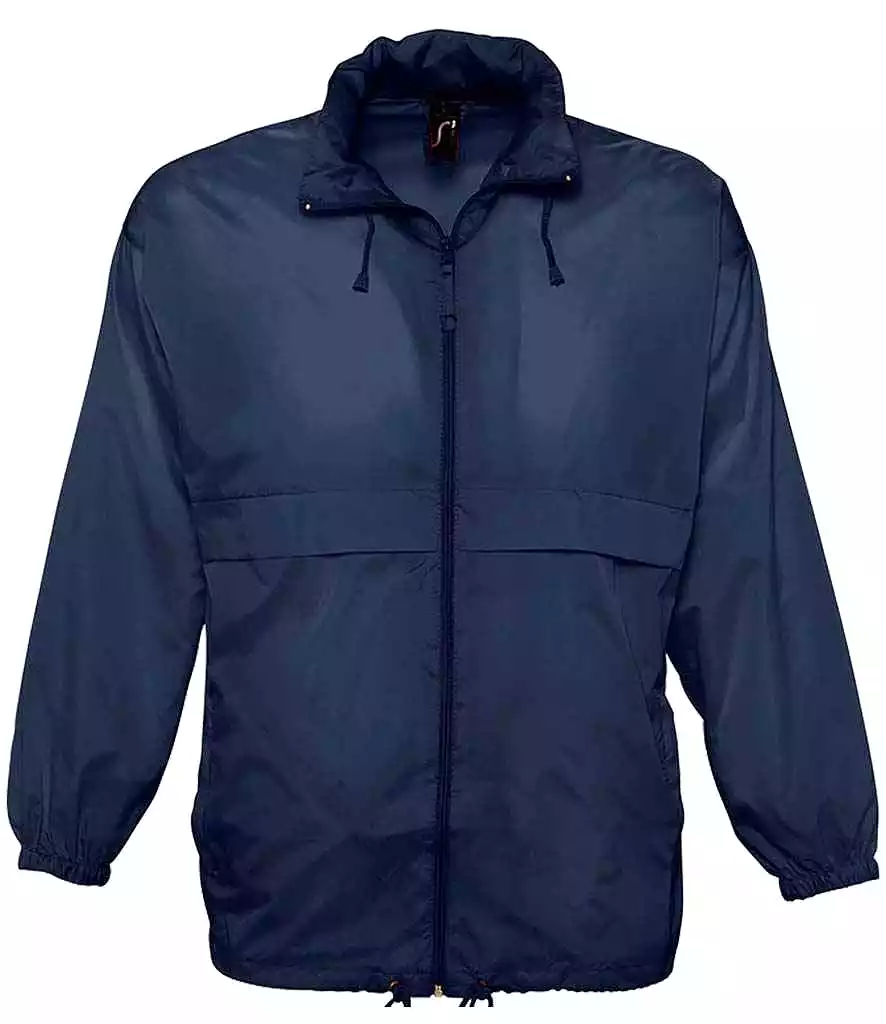 SOL'S Unisex Surf Windbreaker Jacket - Navy