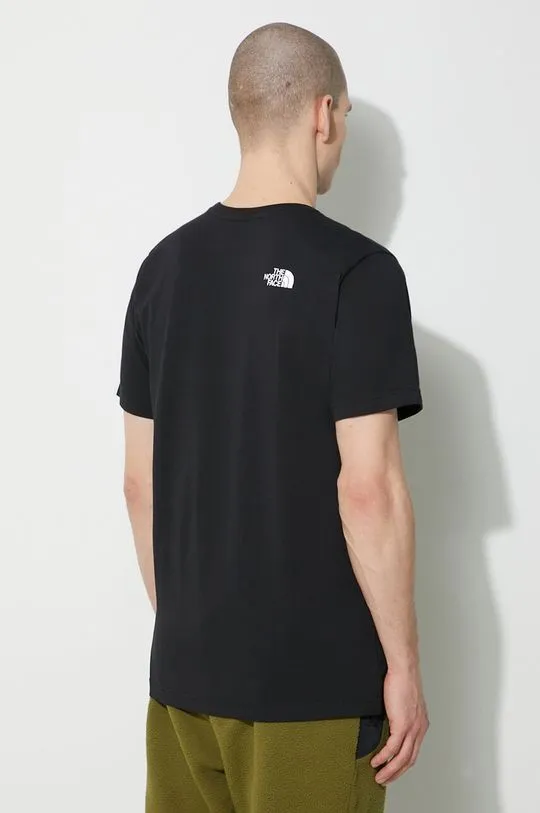 The North Face cotton t-shirt M S/S Fine Alpine Equipment Tee 3 men’s black color NF0A87U3JK31