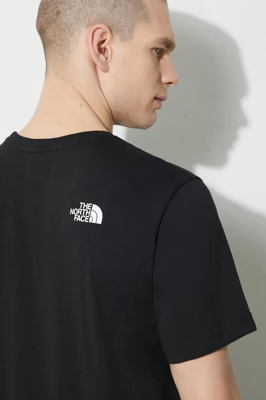 The North Face cotton t-shirt M S/S Fine Alpine Equipment Tee 3 men’s black color NF0A87U3JK31