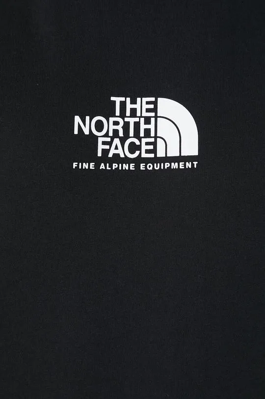 The North Face cotton t-shirt M S/S Fine Alpine Equipment Tee 3 men’s black color NF0A87U3JK31