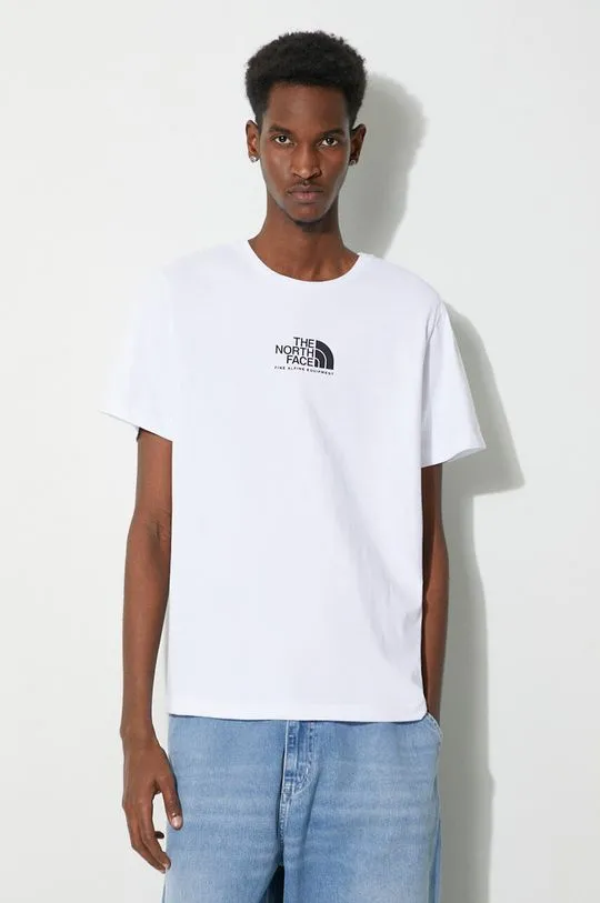 The North Face cotton t-shirt M S/S Fine Alpine Equipment Tee 3 men’s white color NF0A87U3FN41