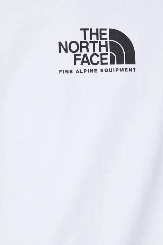 The North Face cotton t-shirt M S/S Fine Alpine Equipment Tee 3 men’s white color NF0A87U3FN41