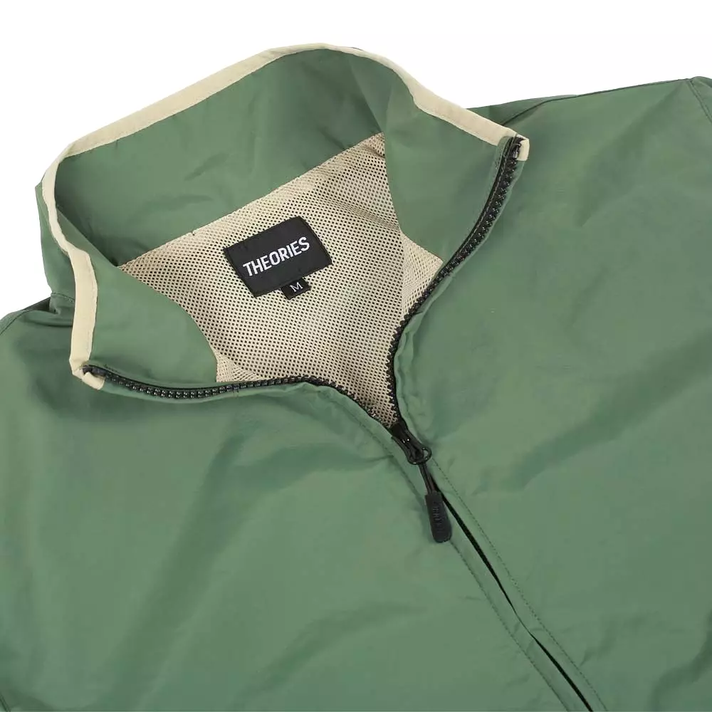 Theories Tailwind Vented Windbreaker Jacket Sage