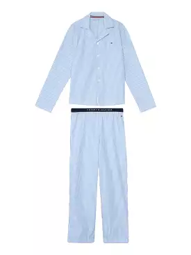 Tommy Hilfiger Boys Ithaca Stripe Shirt & Bottom PJ/ Pyjama Set