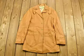 Vintage 1960's Genuine Deerskin Jacket / Mid Western Sport Togs / Berlin Wisconsin / Leather Coat / Winter Outerwear / Streetwea