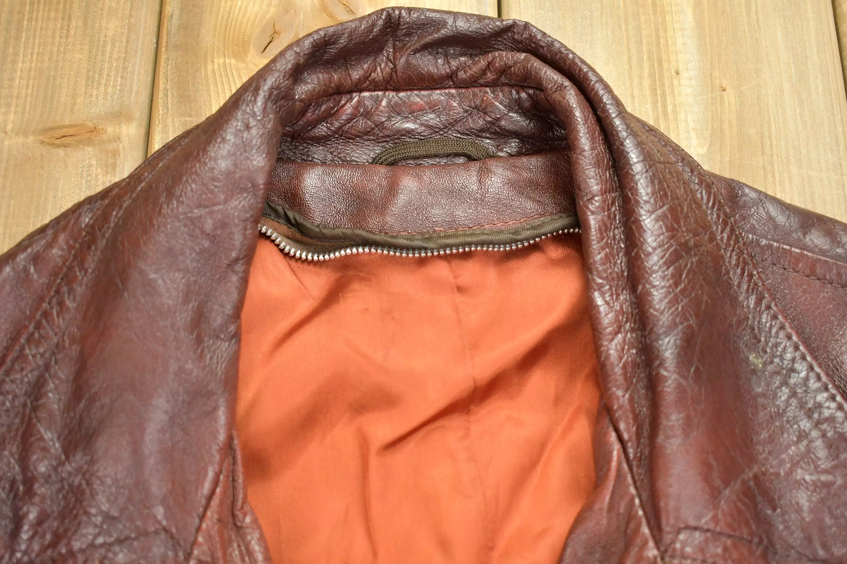 Vintage 1970s Leather Full Length Jacket / Fall Outerwear / Leather Coat / Winter Outerwear / Streetwear Fashion / Red Leather