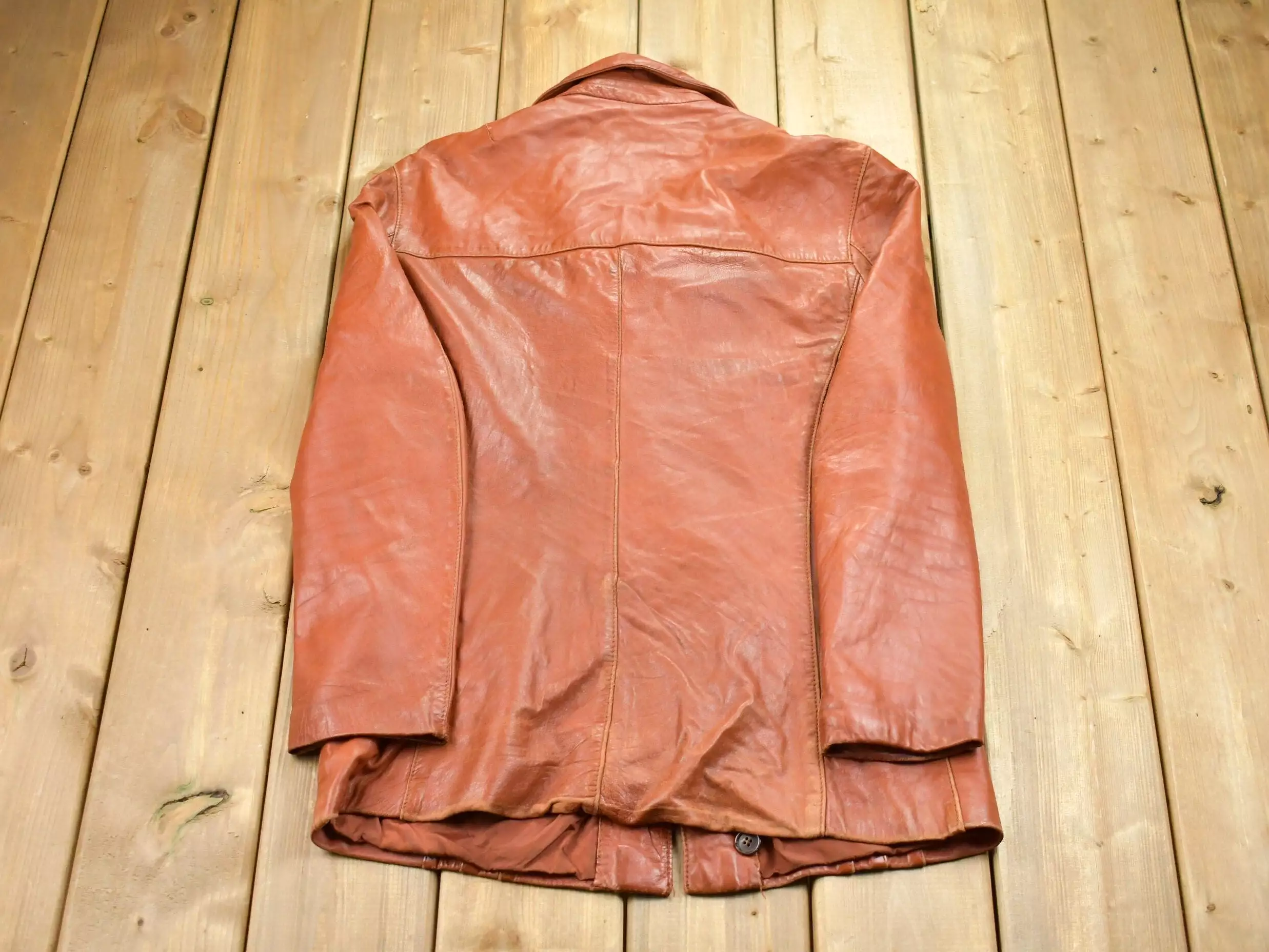 Vintage 1970s Siegfried Of Barcelona Leather Jacket / Fall Outerwear / Leather Coat / Winter Outerwear / Streetwear Fashion / 70