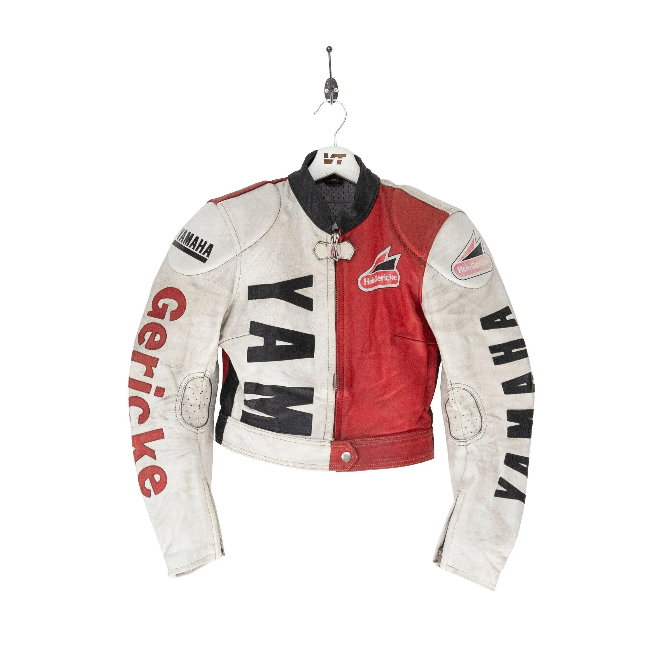 Vintage Yamaha Racing Leather Cropped Jacket