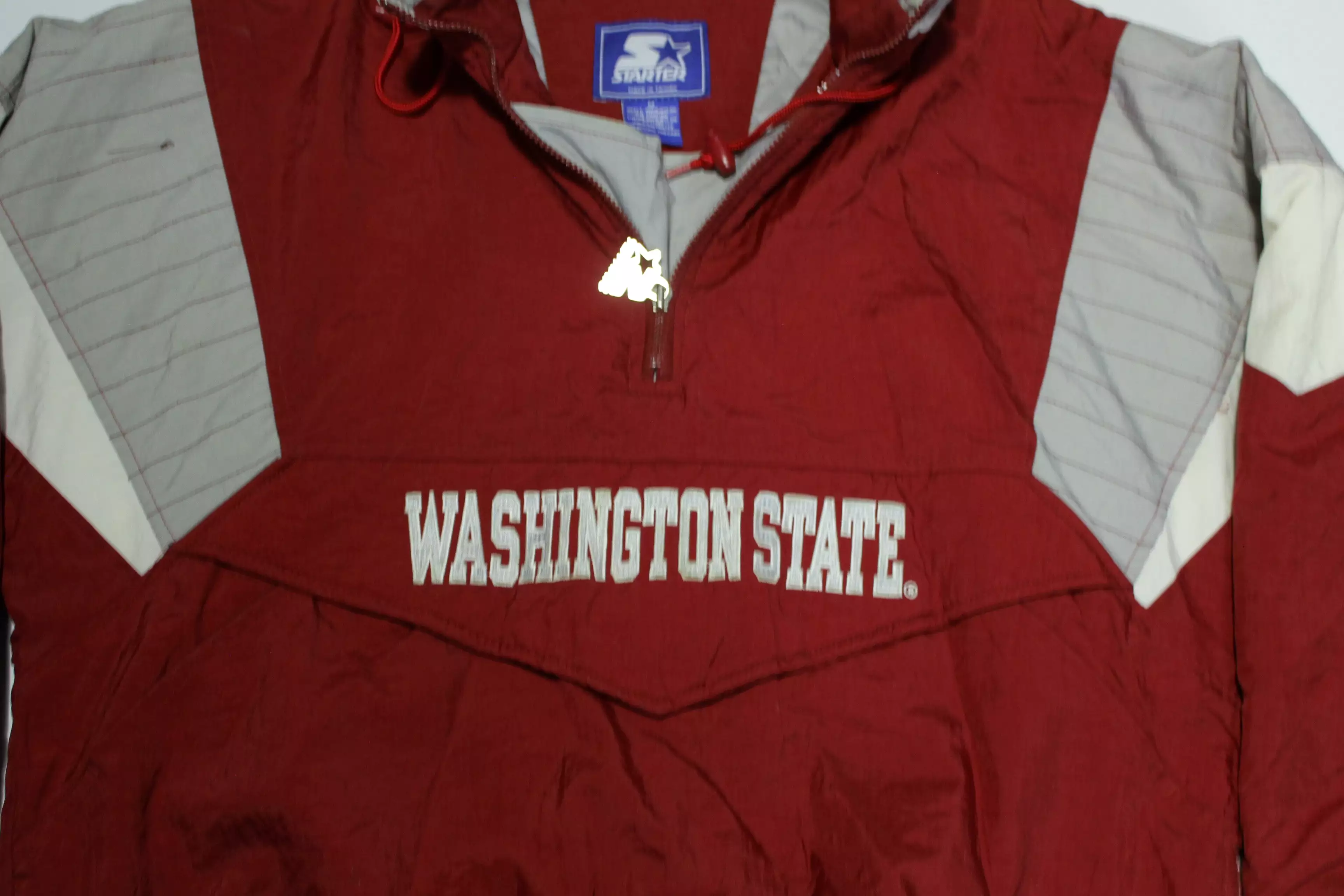 Washington State WSU Vintage 90's Hooded Puffer Parka Starter Jacket