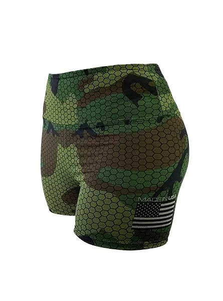 Women's Freedom Camouflage Performance Short by WSI Made in USA 461WBBH