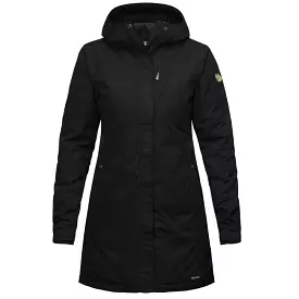 Womens Kiruna Padded Parka - Black