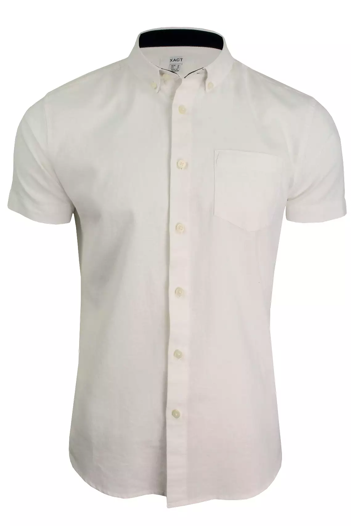 Xact Short Sleeved Linen Mix Shirt